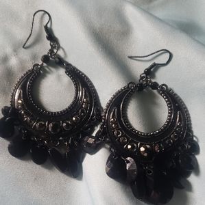 Black Chandler Earrings
